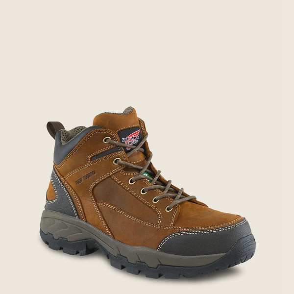 Mens Red Wing Truhiker - 5-inch Csa Safety Toe - Hiking Boots Brown - BJU314267